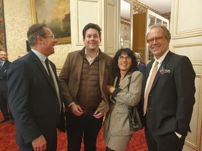 geraldine au senat pour les voeux de dextera