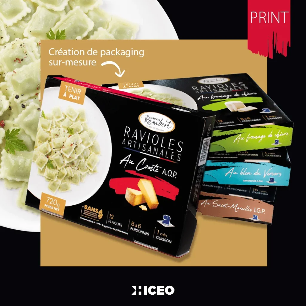 Hiceo réalise un packaging alimentaire pour Maison Rambert