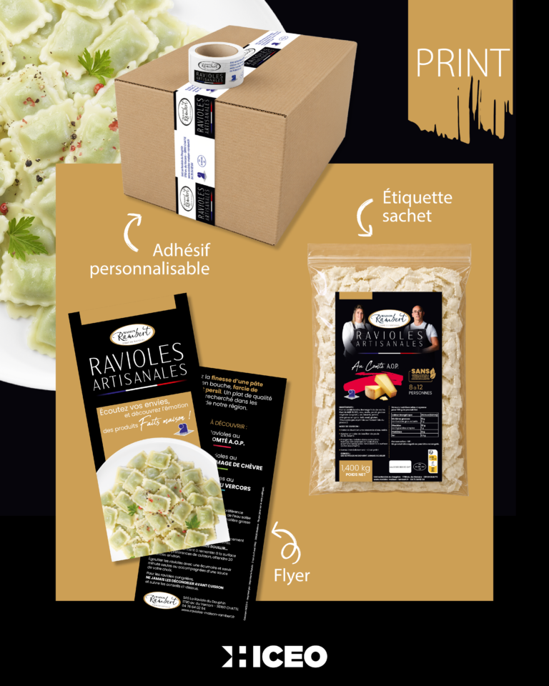 mockup HICEO MAISON RAMBERT scoth, flyer, sachet1080x1350